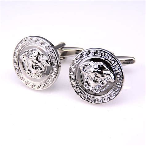 versace black cufflinks|versace cufflinks silver.